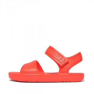 Kids' Fitflop Iqushion Eva Back-Strap Sandals Orange | CA-5380967-WQ