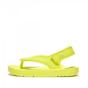 Kids' Fitflop Iqushion Eva Back Straps Flip Flops Yellow | CA-3194528-UC