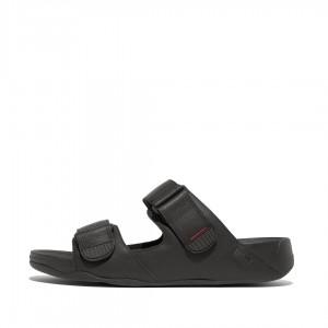 Men's Fitflop Gogh Moc Slides Black | CA-8917256-KS