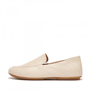 Women's Fitflop Allegro Loafers Beige | CA-0143568-KH