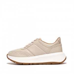 Women's Fitflop F-Mode Sneakers Beige | CA-6742918-NF