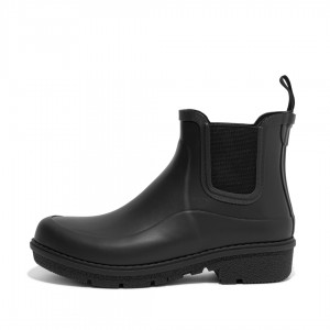 Women's Fitflop Wonderwelly Chelsea Rain Boots Black | CA-0316598-MU