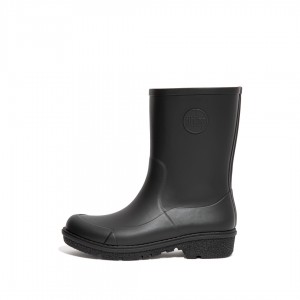 Women's Fitflop Wonderwelly Rain Boots Black | CA-1278935-JQ