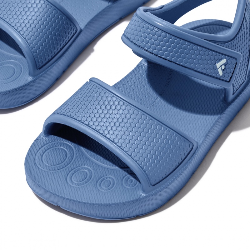 Kids' Fitflop Iqushion Eva Back-Strap Sandals Blue | CA-8273619-LY