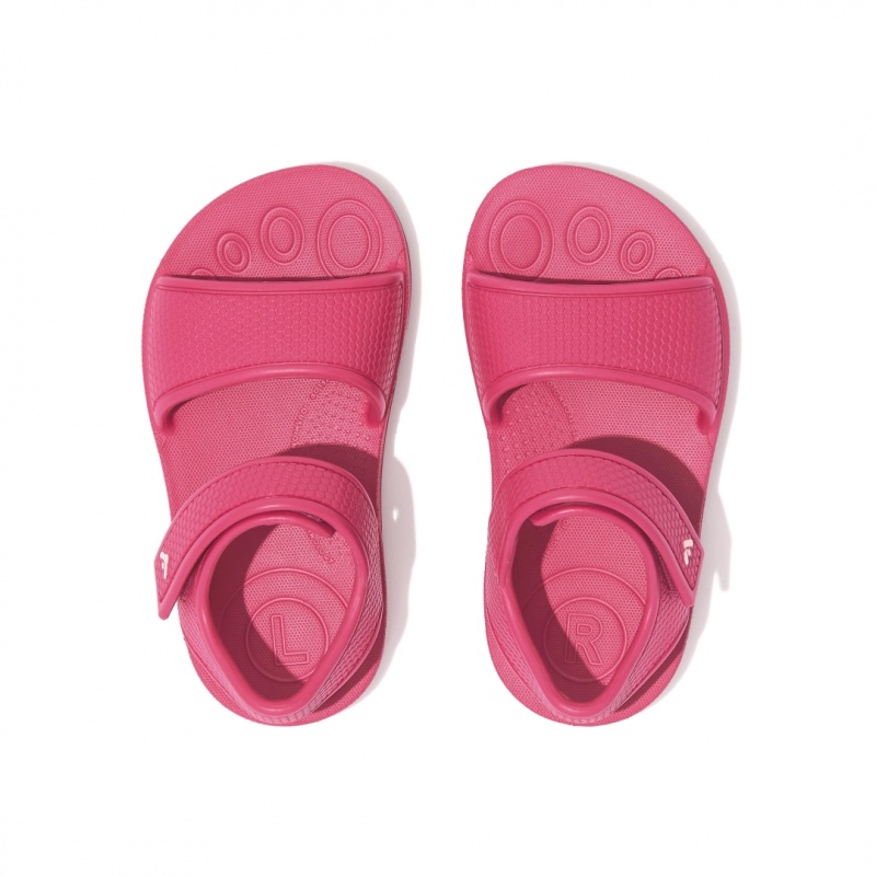 Kids' Fitflop Iqushion Eva Back-Strap Sandals Red | CA-4721560-YB