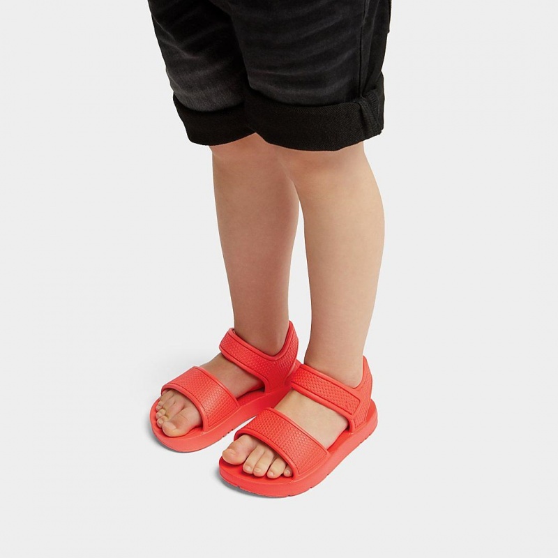 Kids' Fitflop Iqushion Eva Back-Strap Sandals Orange | CA-5380967-WQ