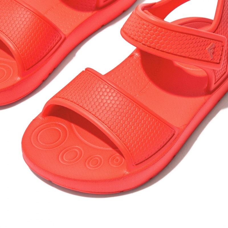 Kids' Fitflop Iqushion Eva Back-Strap Sandals Orange | CA-5380967-WQ