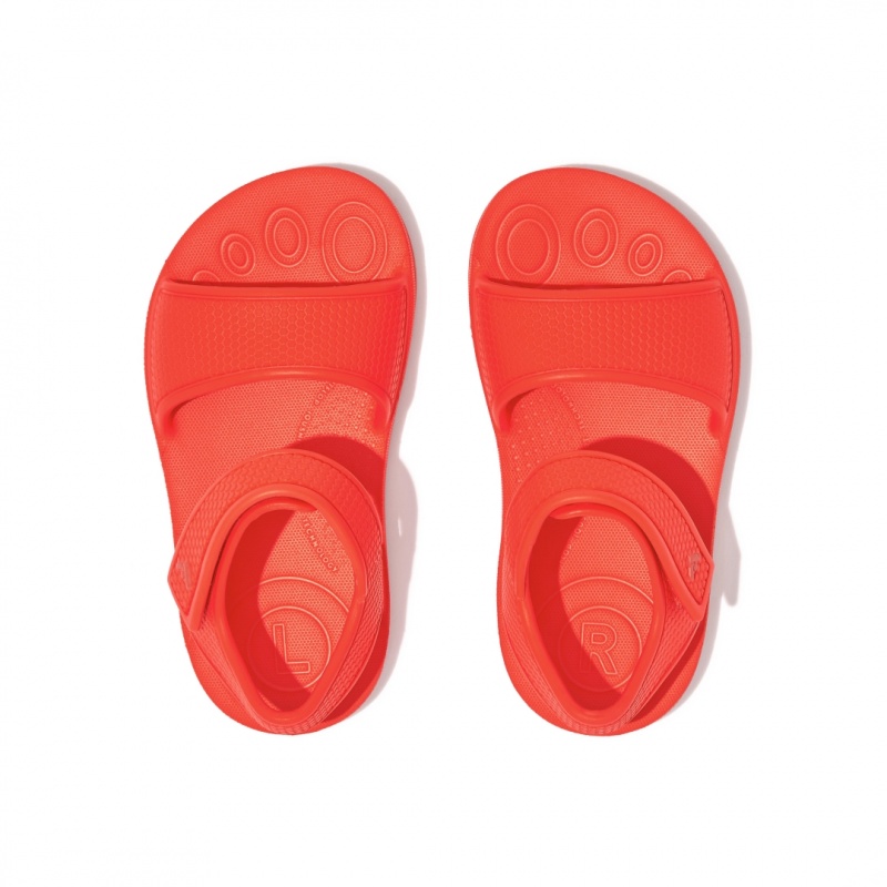 Kids' Fitflop Iqushion Eva Back-Strap Sandals Orange | CA-5380967-WQ