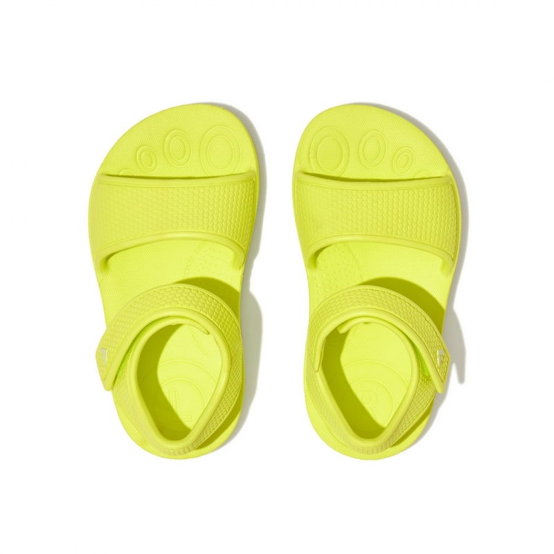 Kids' Fitflop Iqushion Eva Back-Strap Sandals Yellow | CA-5981370-ID