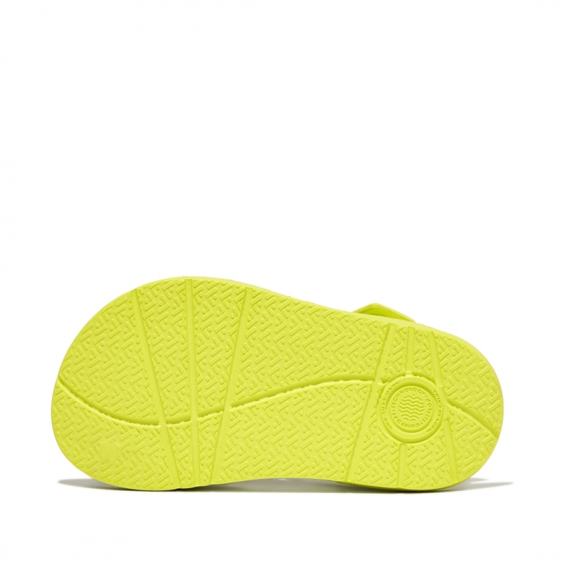 Kids' Fitflop Iqushion Eva Back-Strap Sandals Yellow | CA-5981370-ID