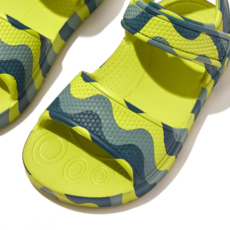 Kids' Fitflop Iqushion Eva Back-Strap Sandals Light Green | CA-4059871-NR