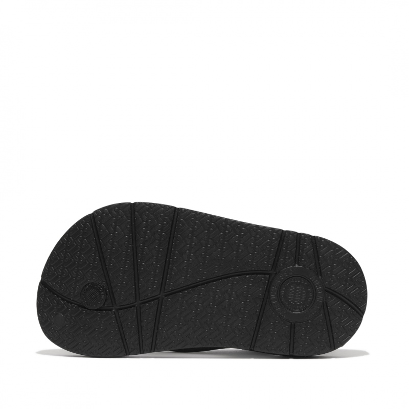 Kids' Fitflop Iqushion Eva Back Straps Flip Flops Black | CA-7905416-AB