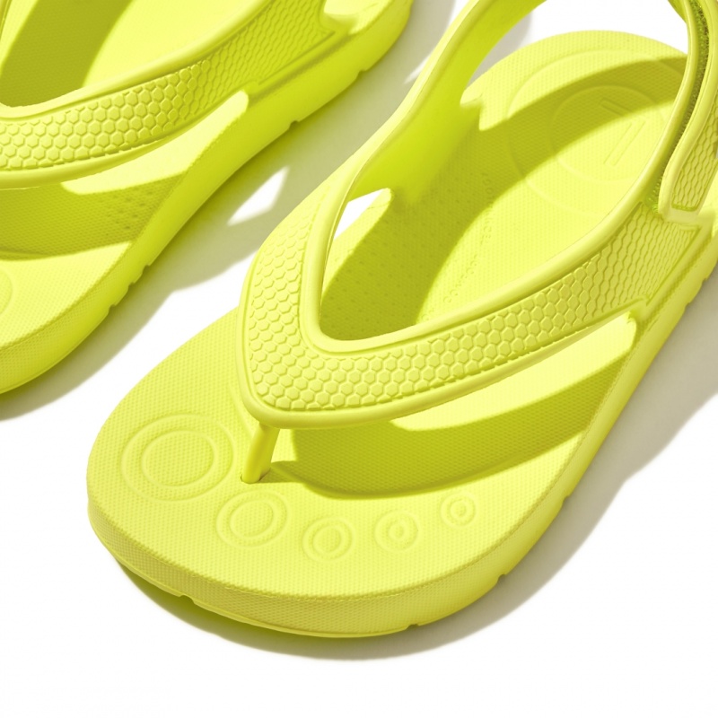 Kids' Fitflop Iqushion Eva Back Straps Flip Flops Yellow | CA-3194528-UC