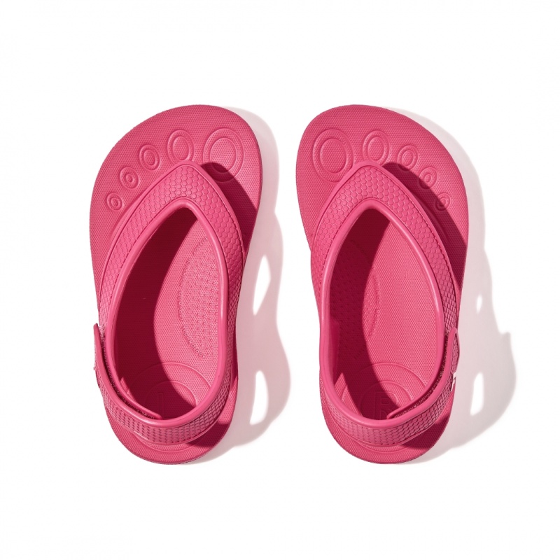 Kids' Fitflop Iqushion Eva Back Straps Flip Flops Red | CA-6238401-ZO