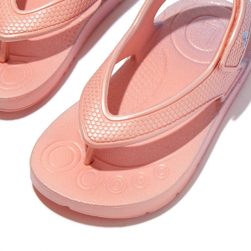 Kids' Fitflop Iqushion Eva Flip Flops Pink | CA-1842390-NM