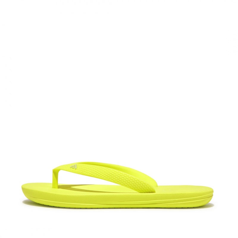 Kids\' Fitflop Iqushion Rubber Flip Flops Yellow | CA-0918762-SO