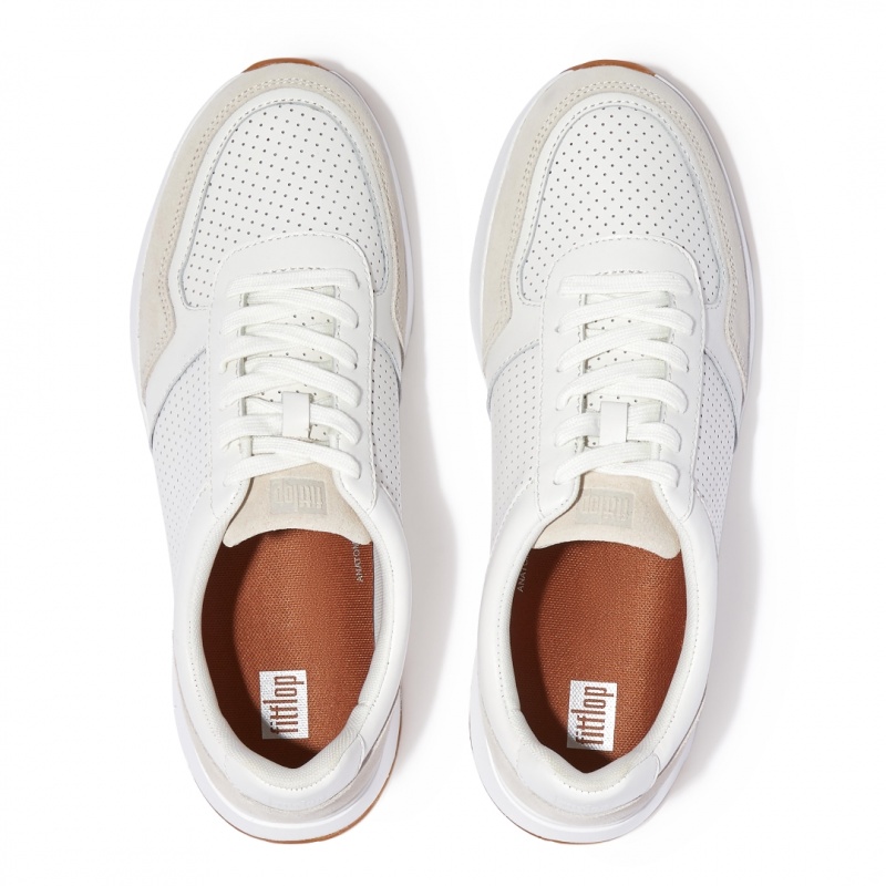 Men's Fitflop Anatomiflex Mix Sneakers White | CA-5379206-EA