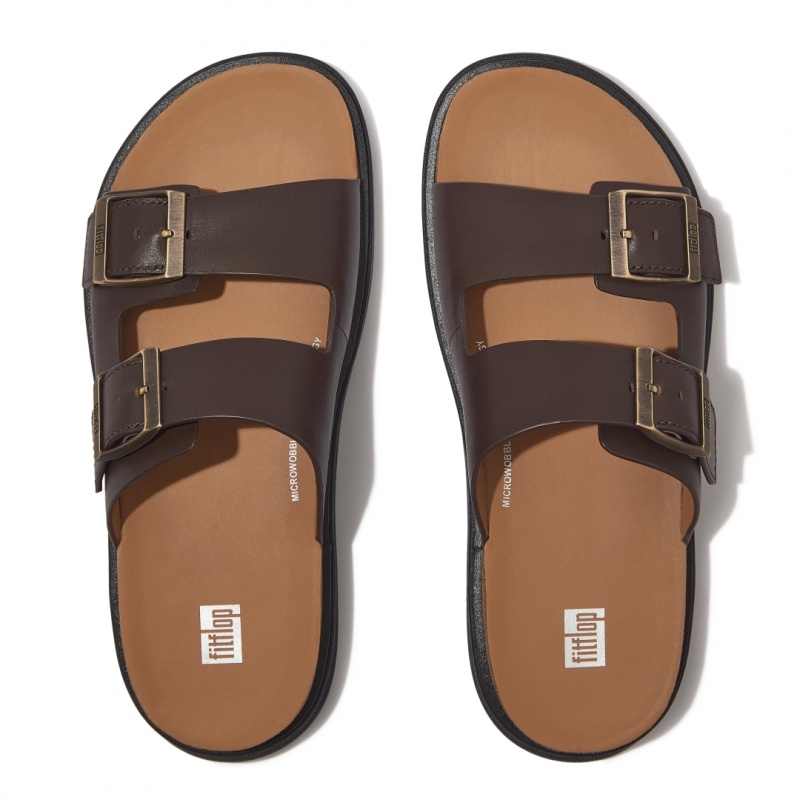 Men's Fitflop Gen-Ff Slides Brown | CA-1304698-BK