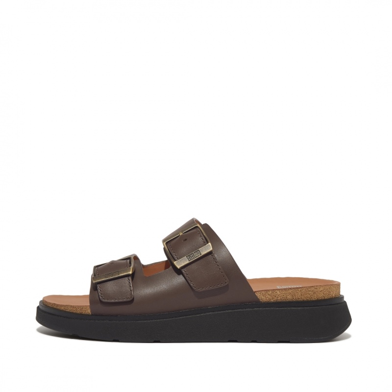 Men\'s Fitflop Gen-Ff Slides Brown | CA-1304698-BK