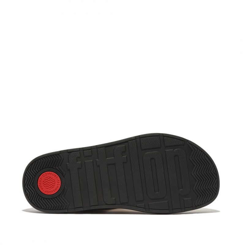 Men's Fitflop Gen-Ff Toe Thongs Black | CA-0594318-KO