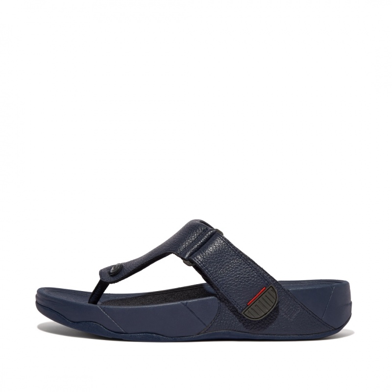 Men\'s Fitflop Trakk Ii Toe Thongs Navy | CA-4758216-LA