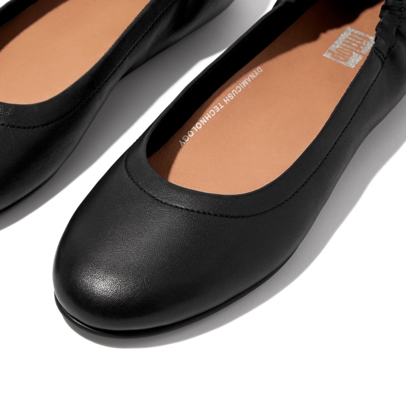 Women's Fitflop Allegro Soft Ballet Flats Black | CA-2145897-PH