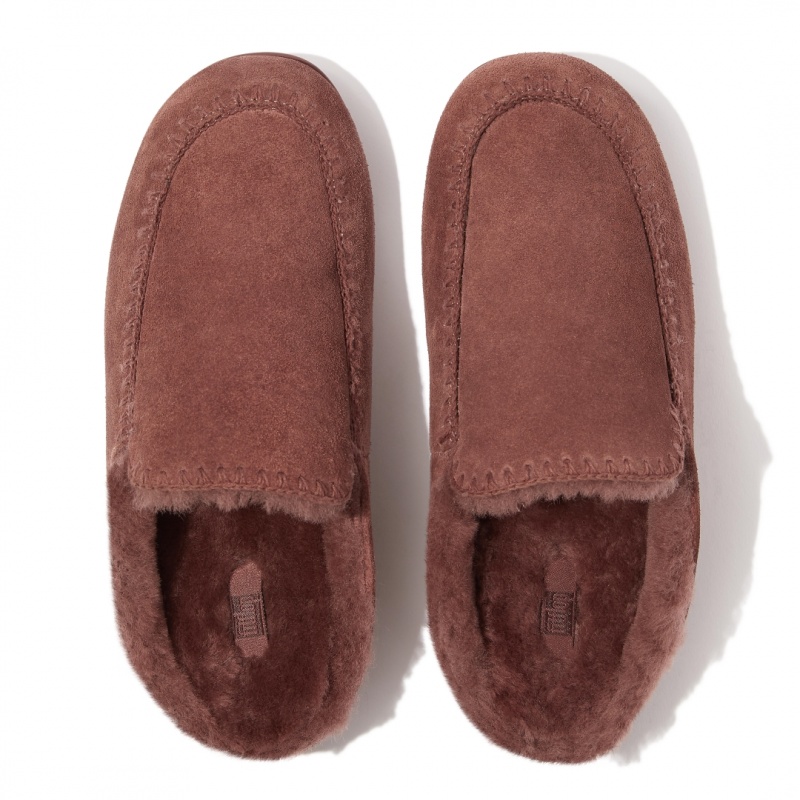 Women's Fitflop Chrissie Ii Haus Slippers Brown | CA-3852469-FK