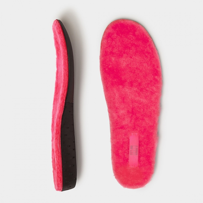 Women's Fitflop Chrissie Shearling Slippers Insoles Pink | CA-4520913-YS