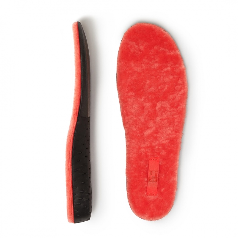 Women's Fitflop Chrissie Shearling Slippers Insoles Orange | CA-5632014-GN