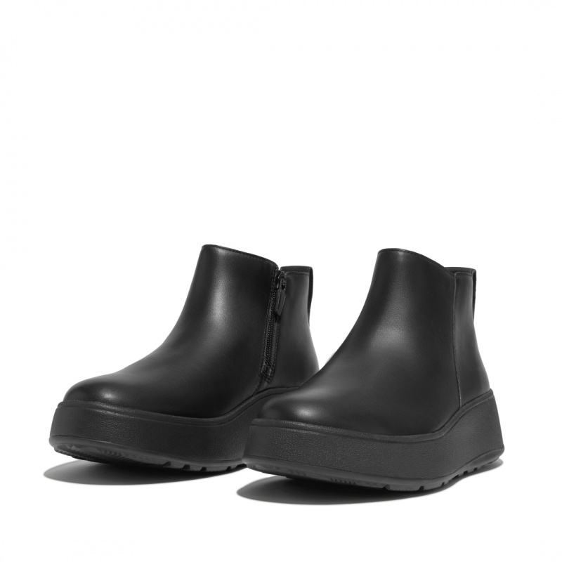 Women's Fitflop F-Mode Ankle Boots Black | CA-3576980-LM