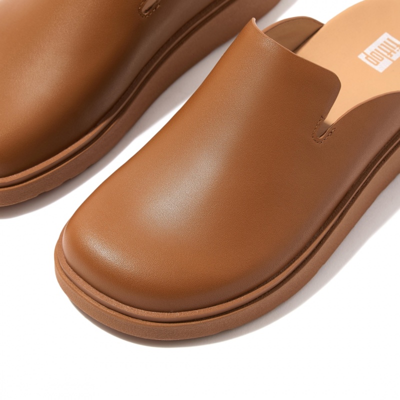 Women's Fitflop Gen Ff Mules Light Brown | CA-7619205-OS