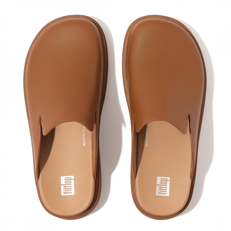 Women's Fitflop Gen Ff Mules Light Brown | CA-7619205-OS