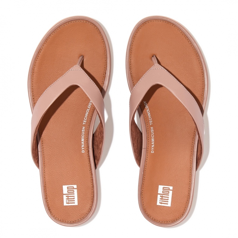 Women's Fitflop Gracie Flip Flops Pink | CA-4928613-IT