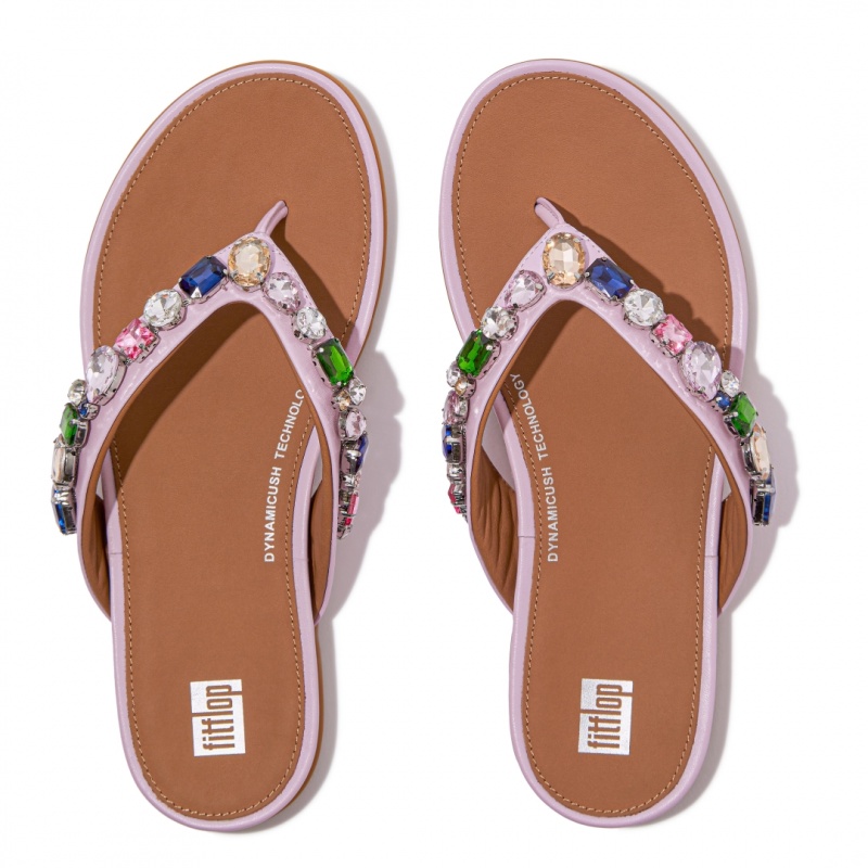 Women's Fitflop Gracie Flip Flops Pink | CA-7418065-BH