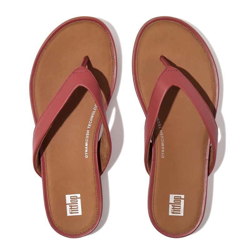 Women's Fitflop Gracie Flip Flops Red | CA-0842917-QC