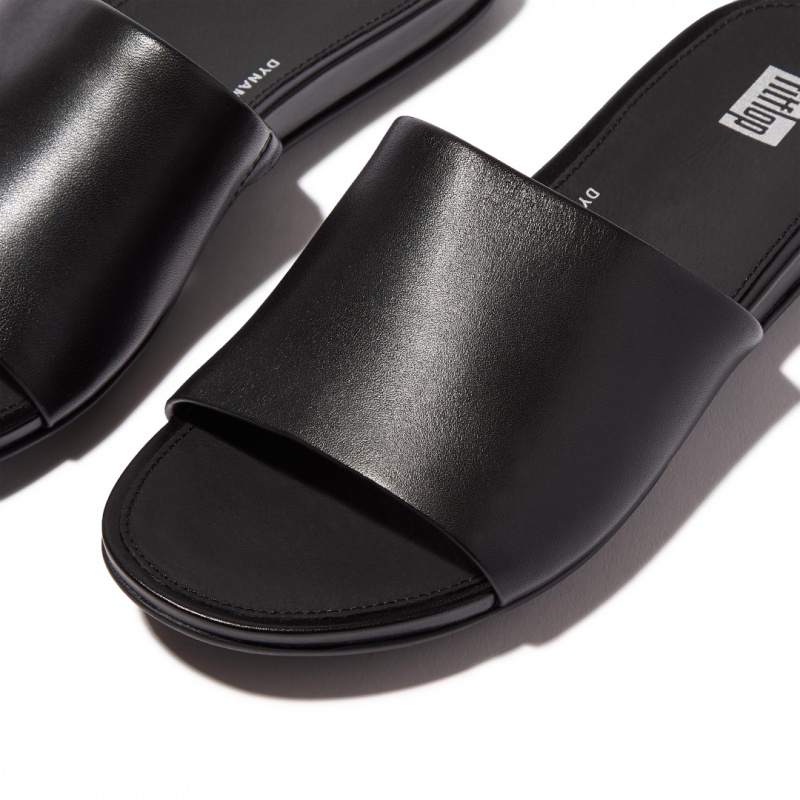 Women's Fitflop Gracie Slides Slides Black | CA-5930428-UD