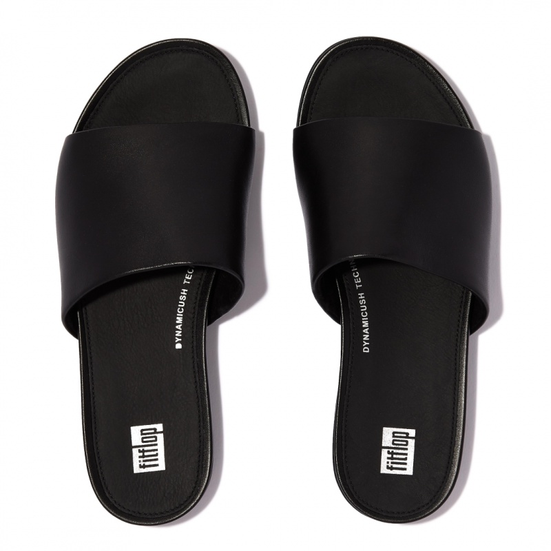 Women's Fitflop Gracie Slides Slides Black | CA-5930428-UD