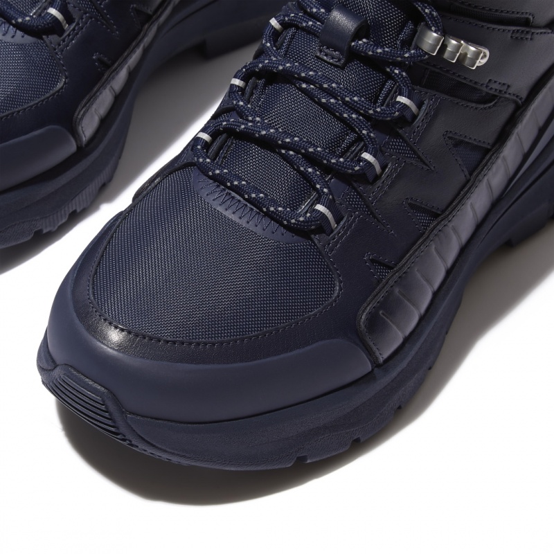 Women's Fitflop Neo-D-Hyker Walking Boots Navy | CA-2075981-WB