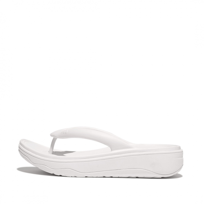 Women\'s Fitflop Relieff Eva Tpu Thongs Toe-Post Sandals White | CA-3187245-QB