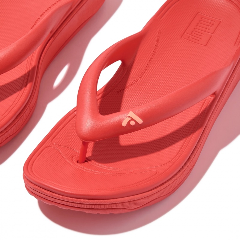 Women's Fitflop Relieff Eva Tpu Thongs Toe-Post Sandals Red | CA-3790612-XQ