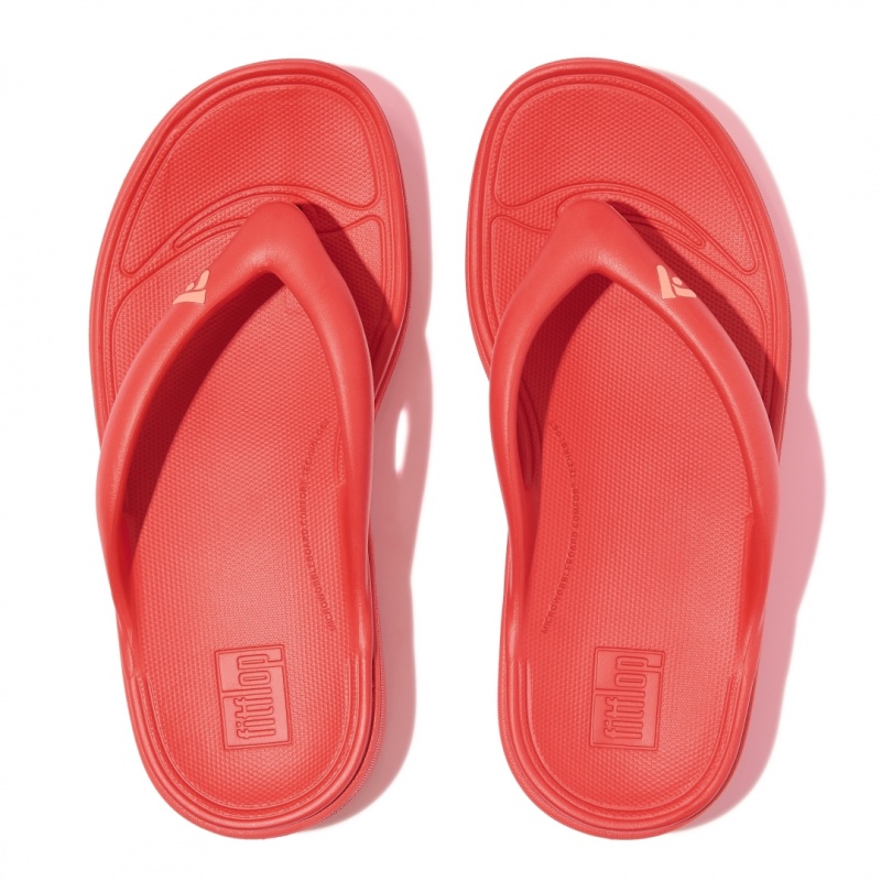 Women's Fitflop Relieff Eva Tpu Thongs Toe-Post Sandals Red | CA-3790612-XQ