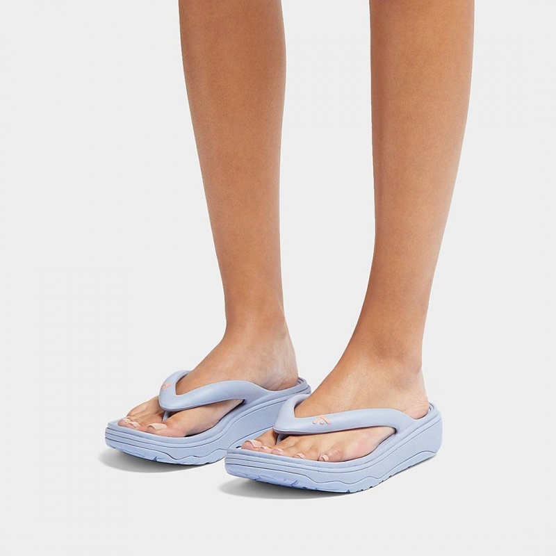 Women's Fitflop Relieff Eva Tpu Thongs Toe-Post Sandals Blue | CA-5184209-VC