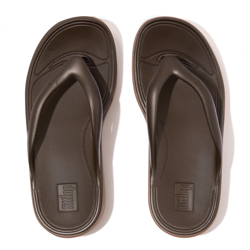 Women's Fitflop Relieff Eva Tpu Thongs Toe-Post Sandals Brown | CA-8056217-WH