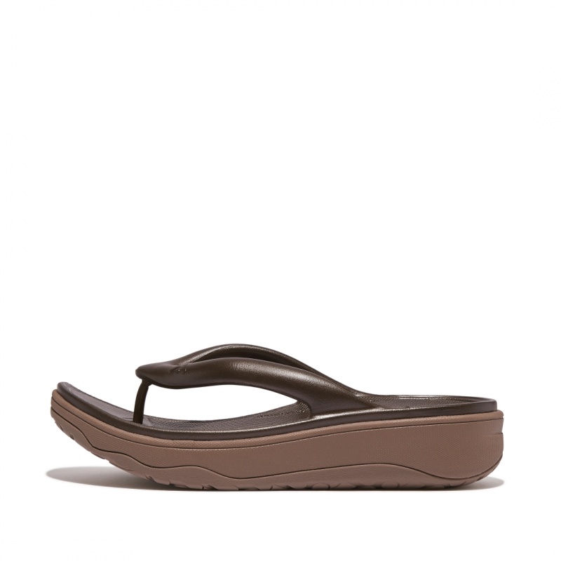 Women\'s Fitflop Relieff Eva Tpu Thongs Toe-Post Sandals Brown | CA-8056217-WH