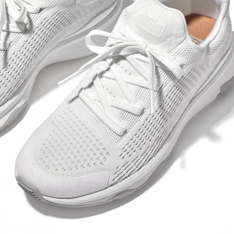 Women's Fitflop Vitamin Ffx Knit Sports Sneakers White | CA-2536748-QG