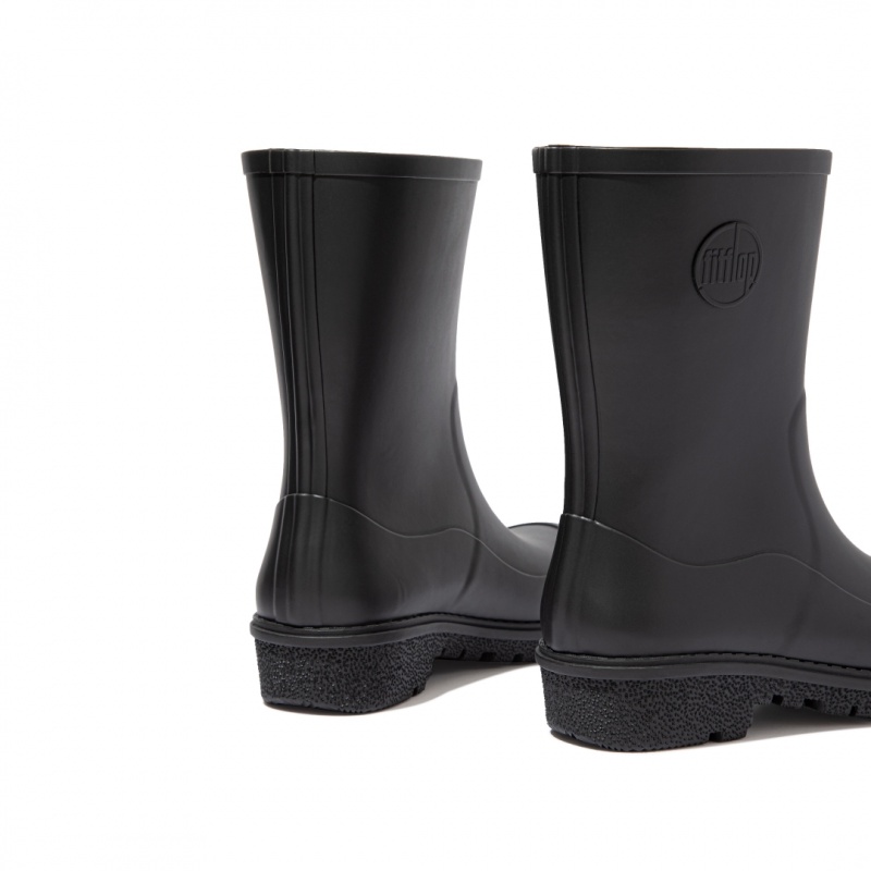 Women's Fitflop Wonderwelly Rain Boots Black | CA-1278935-JQ